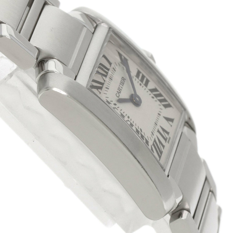 卡地亞 Tank Française W51008Q3 SM 女士精鋼腕錶-5