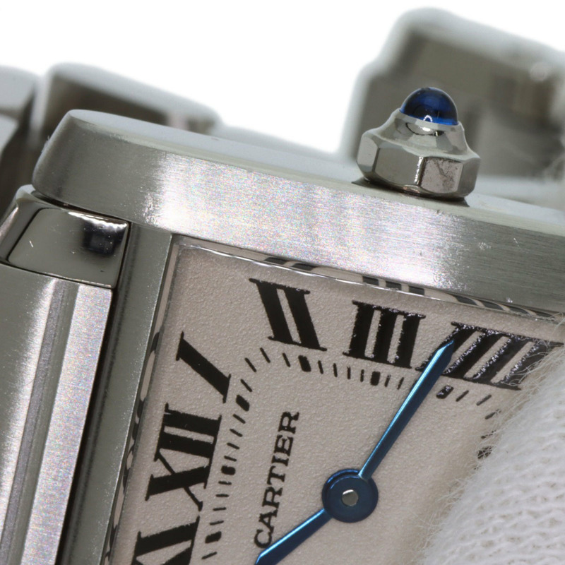 卡地亞 Tank Française W51008Q3 SM 女士精鋼腕錶-21