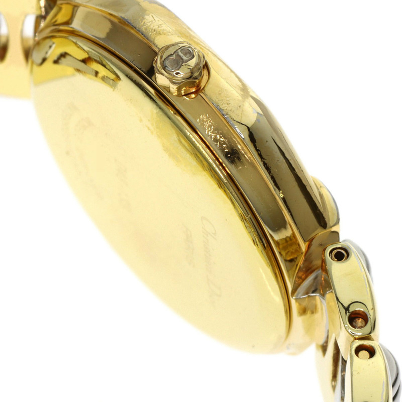 Christian Dior D48-133 八角形腕錶,不鏽鋼/SSxGP/GP,女士款-8