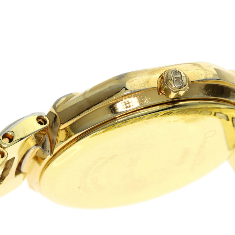 Christian Dior D48-133 八角形腕錶,不鏽鋼/SSxGP/GP,女士款-9