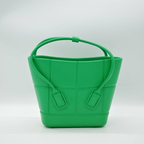 Bottega Veneta 寶緹嘉 Arco Rubber 熒光綠 手提包 菜籃子