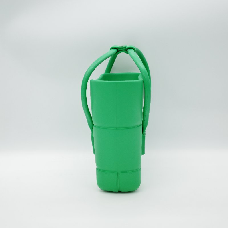 Bottega Veneta 寶緹嘉 Arco Rubber 熒光綠 手提包 菜籃子-2