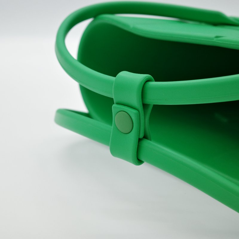 Bottega Veneta 寶緹嘉 Arco Rubber 熒光綠 手提包 菜籃子-6