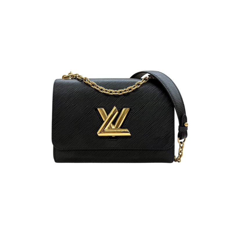 Louis Vuitton - 黑色金釦水波紋鏈條Twist EPI 手提斜背包-0
