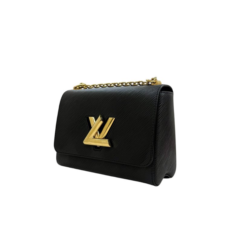 Louis Vuitton - 黑色金釦水波紋鏈條Twist EPI 手提斜背包-2