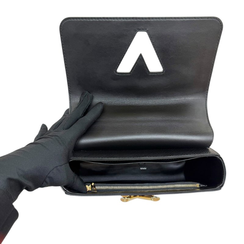 Louis Vuitton - 黑色金釦水波紋鏈條Twist EPI 手提斜背包-6