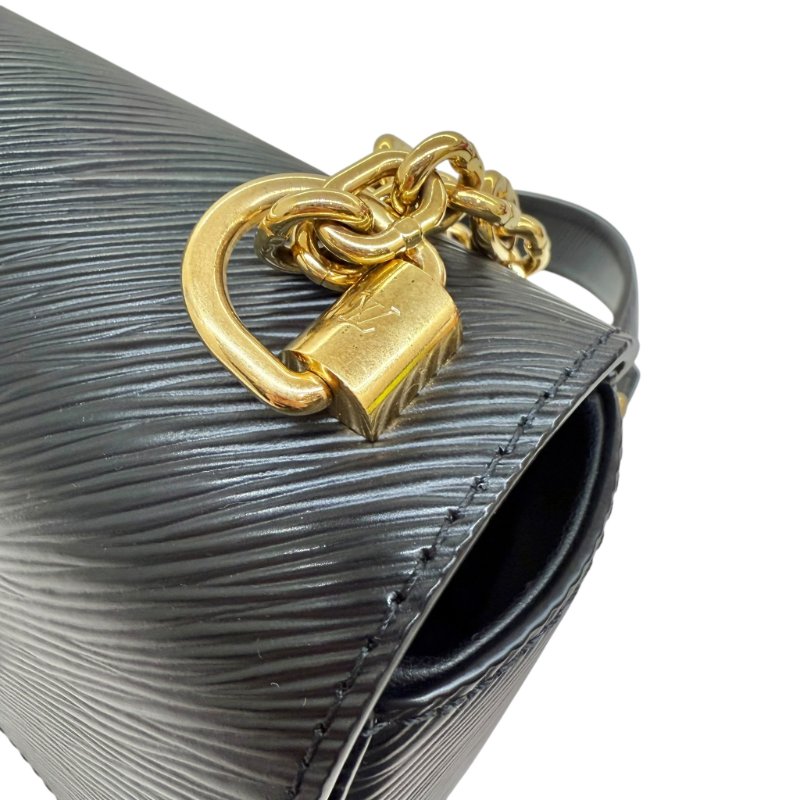 Louis Vuitton - 黑色金釦水波紋鏈條Twist EPI 手提斜背包-8