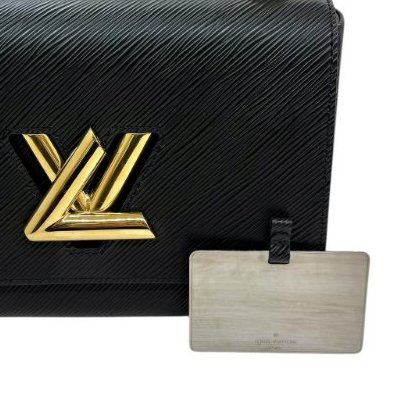 Louis Vuitton - 黑色金釦水波紋鏈條Twist EPI 手提斜背包-10