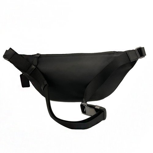 [全新] COACH 新款C LOGO肩/斜背男款兩用腰包(黑灰)-2