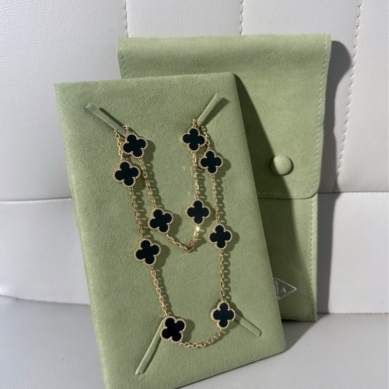 Vca梵克雅宝 黑玛瑙十花项链-3