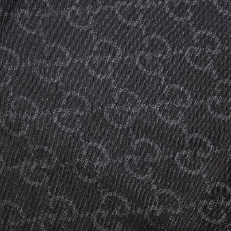 超級新【CP 精選🌟錯過拍大腿】Gucci 古馳 雙G緹花 黑灰 羊毛絲綢 披肩圍巾 大絲巾 聖誕好禮🎁-2