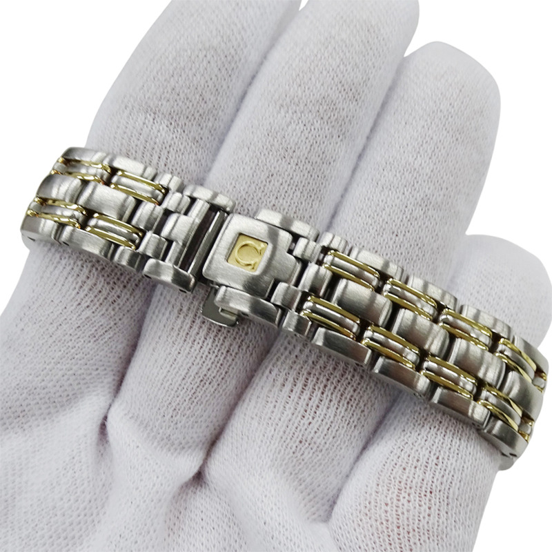 歐米茄海馬系列 2371.21 女士腕錶，120公尺防水，日期顯示，石英機芯，QZ系列，不鏽鋼錶殼，黃金錶殼，拋光黃色錶盤-5