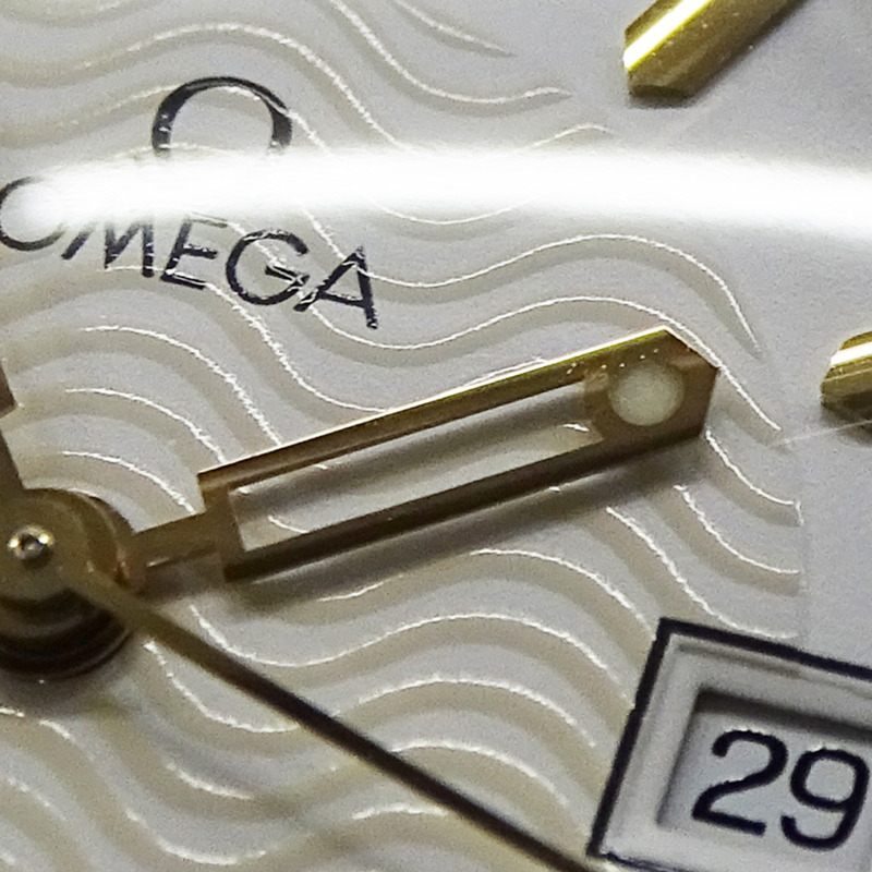 歐米茄海馬系列 2371.21 女士腕錶，120公尺防水，日期顯示，石英機芯，QZ系列，不鏽鋼錶殼，黃金錶殼，拋光黃色錶盤-10