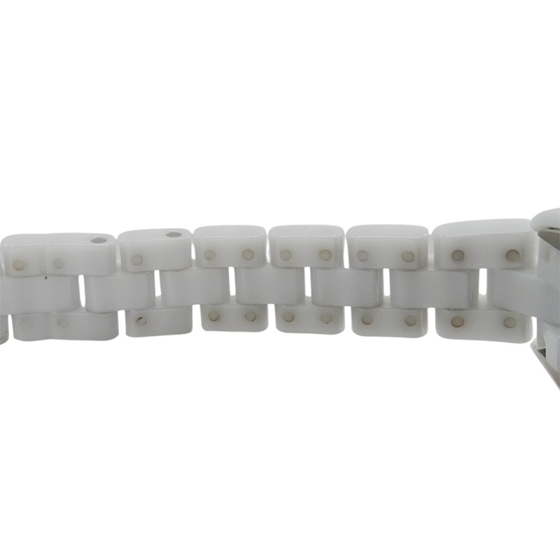 香奈兒女士 J12 8P 鑽石貝殼石英腕錶，不鏽鋼錶殼搭配白色陶瓷機芯 (H2570)，拋光款-9