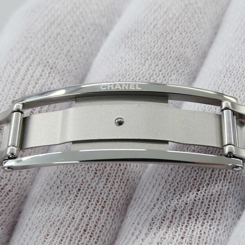 香奈兒女士腕錶，J12 日期顯示，限量發行 1200 枚，石英機芯，白色陶瓷錶殼，不銹鋼錶殼，型號 H4467，粉紅色錶盤，拋光處理-4