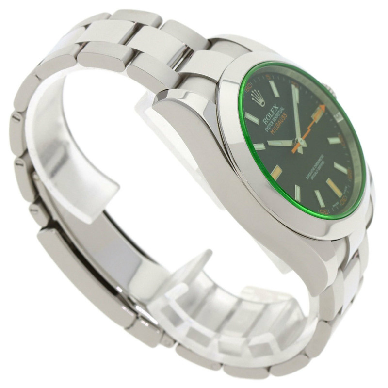 Rolex 116400GV Milgauss 男士不鏽鋼腕錶-1