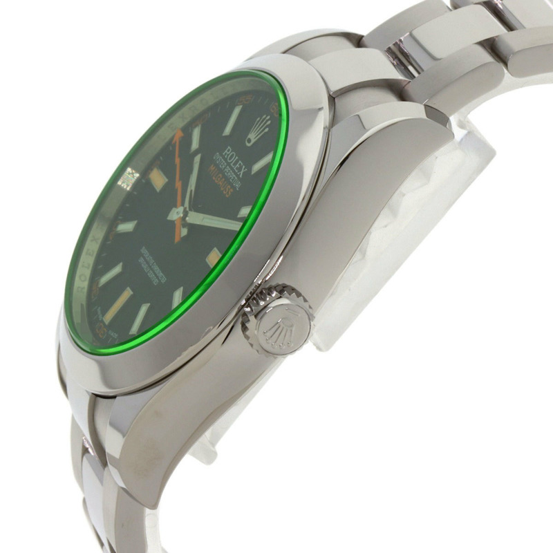 Rolex 116400GV Milgauss 男士不鏽鋼腕錶-4