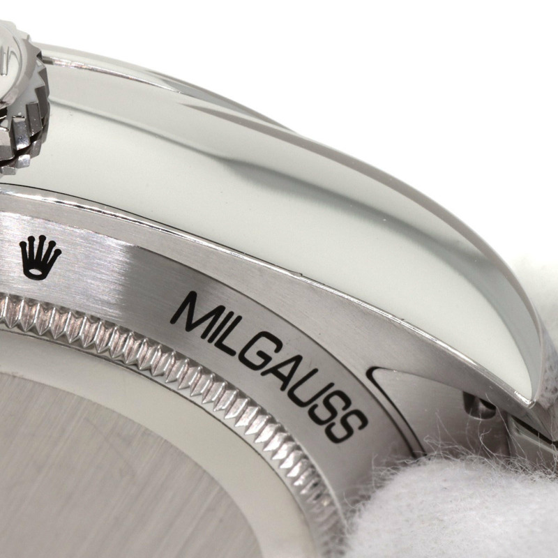 Rolex 116400GV Milgauss 男士不鏽鋼腕錶-12
