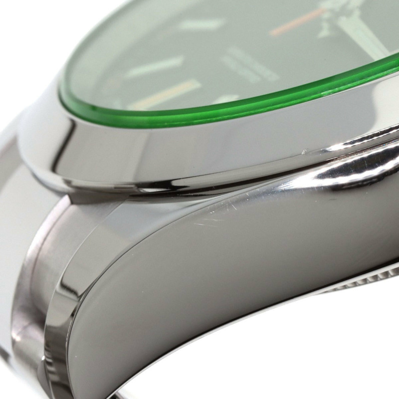 Rolex 116400GV Milgauss 男士不鏽鋼腕錶-13