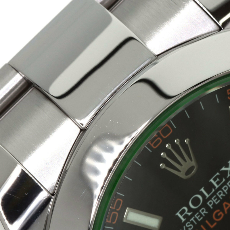 Rolex 116400GV Milgauss 男士不鏽鋼腕錶-18