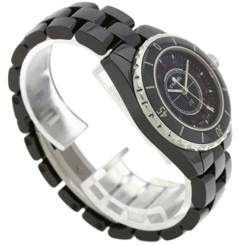 香奈兒 H1634 J12 33毫米 12P 紅寶石陶瓷女錶-1