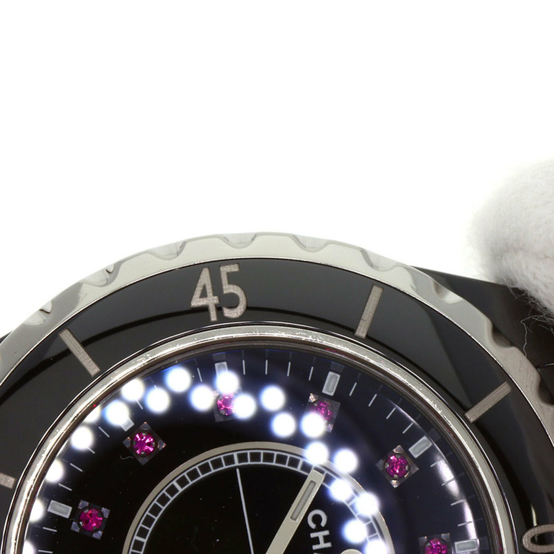 香奈兒 H1634 J12 33毫米 12P 紅寶石陶瓷女錶-17