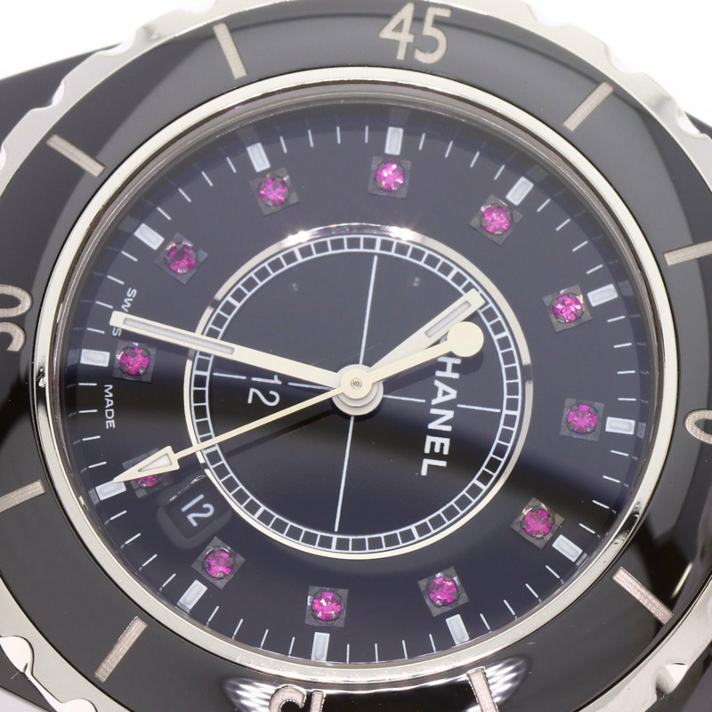 香奈兒 H1634 J12 33毫米 12P 紅寶石陶瓷女錶-23