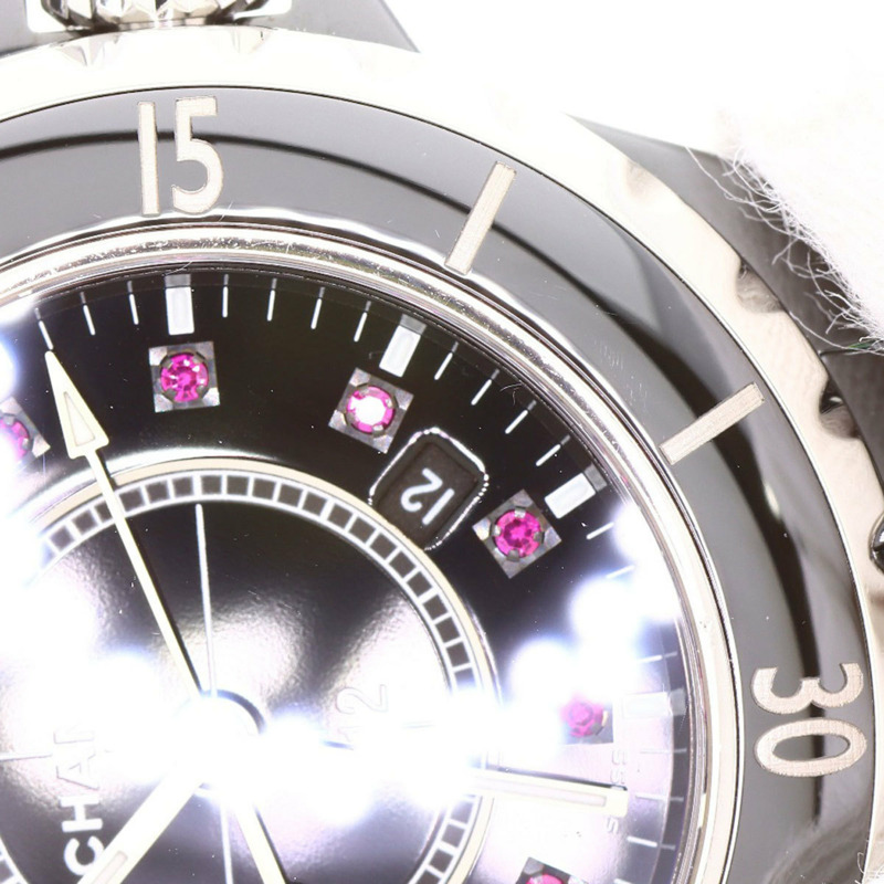 香奈兒 H1634 J12 33毫米 12P 紅寶石陶瓷女錶-24