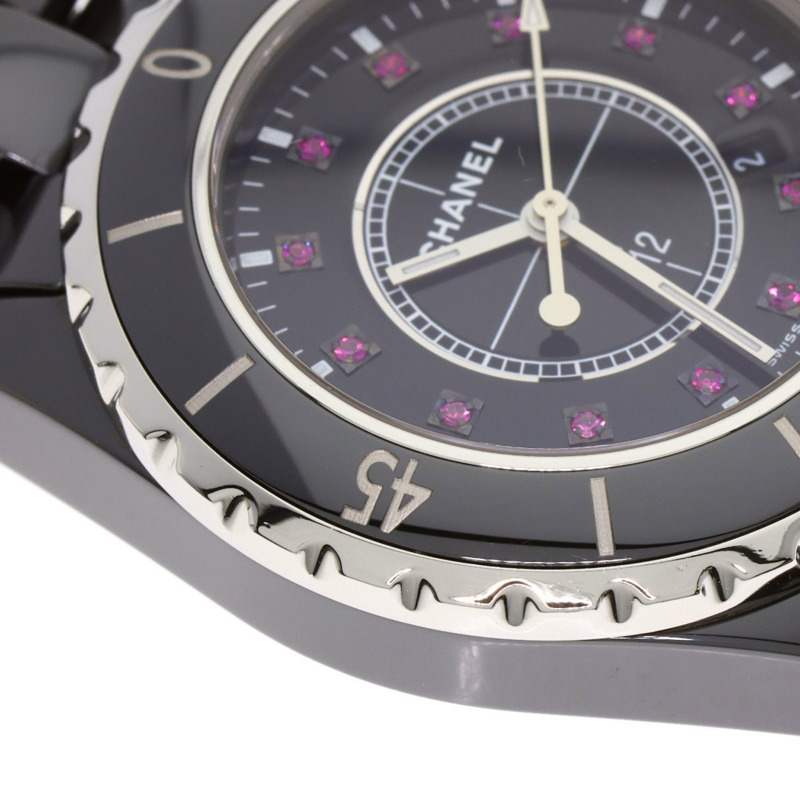 香奈兒 H1634 J12 33毫米 12P 紅寶石陶瓷女錶-26