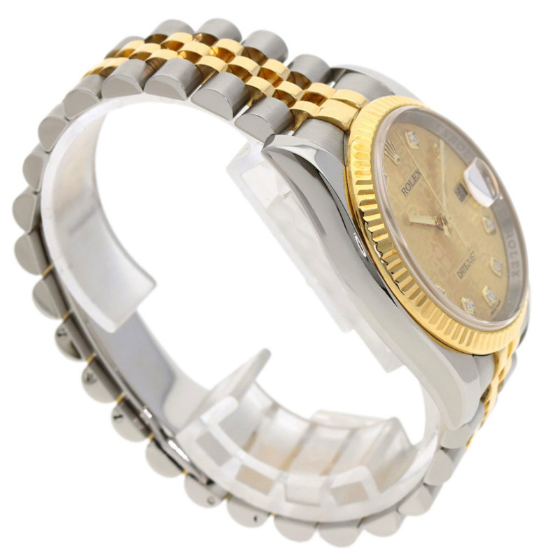 勞力士 116233G Datejust 10P 鑲鑽腕錶 不鏽鋼/SSx18K黃金 男款 ROLEX-1