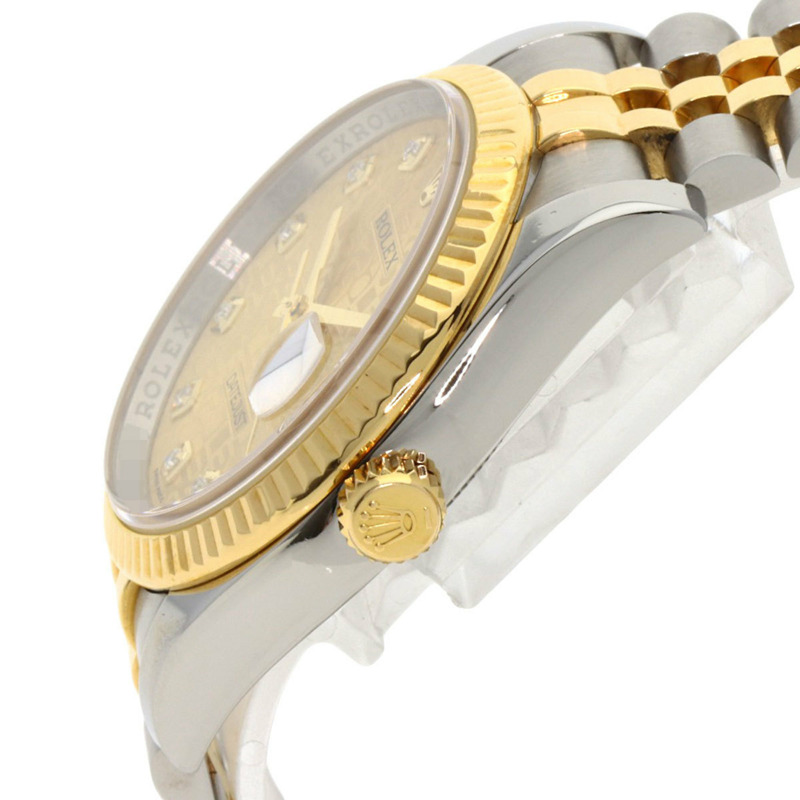 勞力士 116233G Datejust 10P 鑲鑽腕錶 不鏽鋼/SSx18K黃金 男款 ROLEX-4