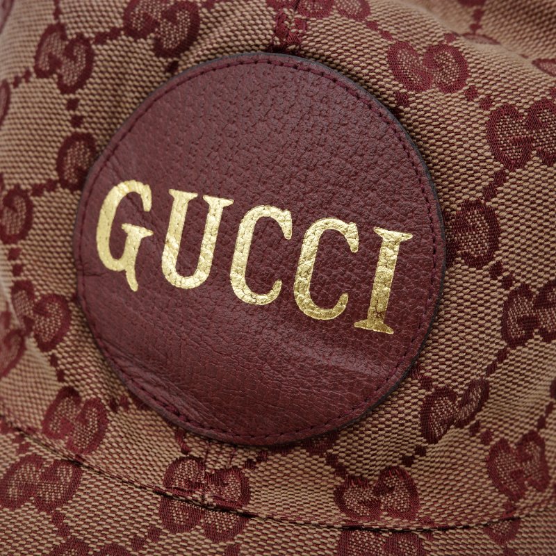 Gucci 古馳  GG Canvas 勃根地 酒紅色 帆布 皮革材質 棒球帽-9