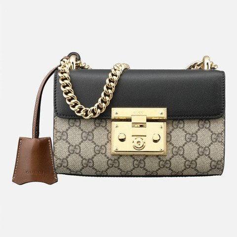 GUCCI GG 掛鎖小號 GG 單肩包 409487 9785