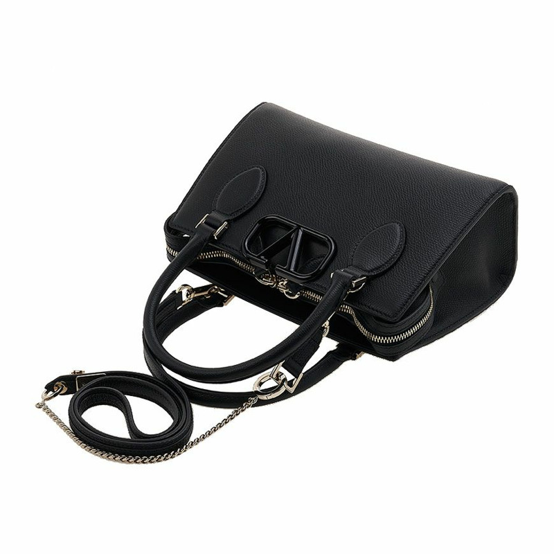 VALENTINO 女士V字Logo門襟手提包-3