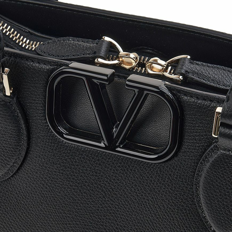 VALENTINO 女士V字Logo門襟手提包-5