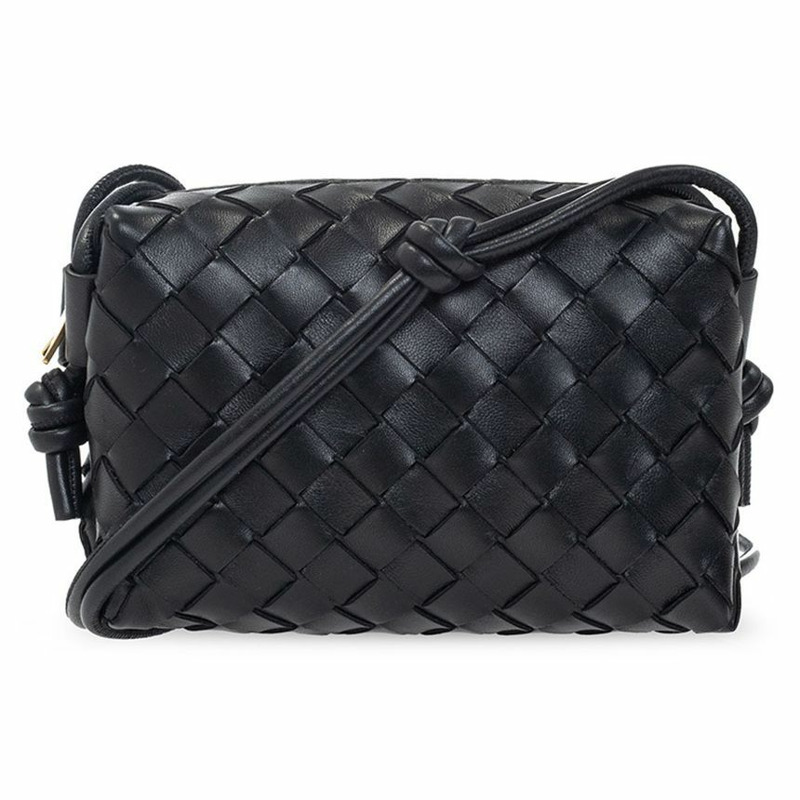 BOTTEGA VENETA 24FW Loop Intrecciato 迷你斜背包黑色 680254 V1G11-0