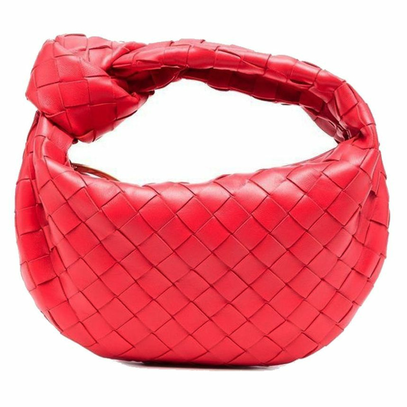 BOTTEGA VENETA Intrecciato 迷你 Jodie 手袋紫紅色 651876 VCPP5-0