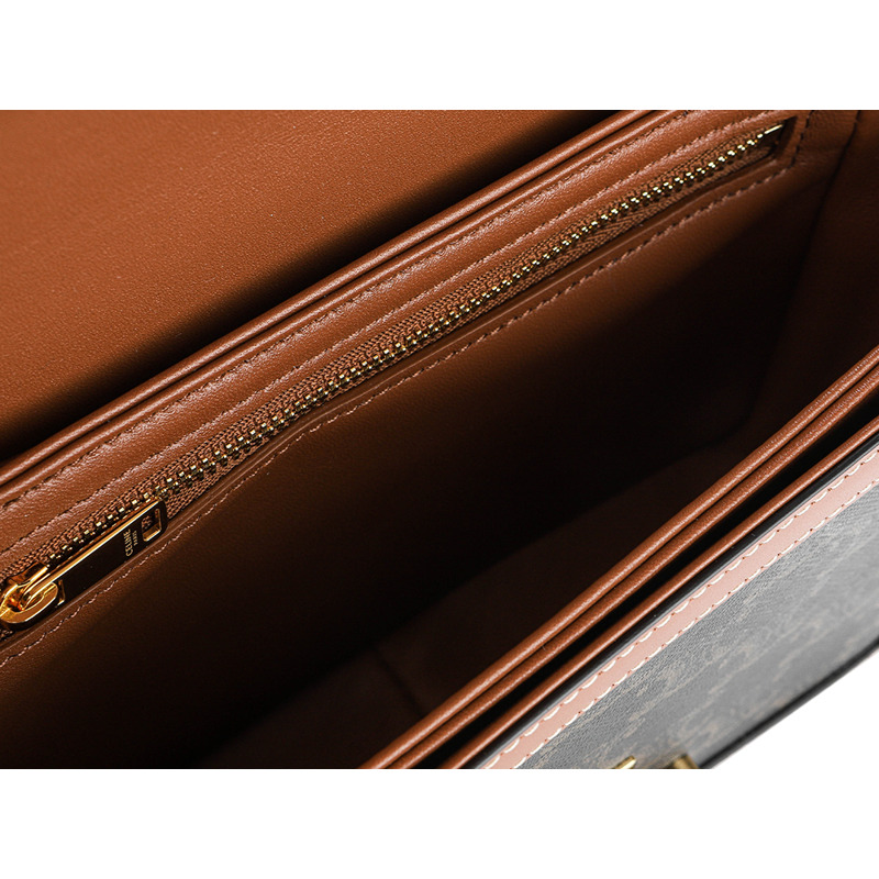 CELINE 24SS 女士錫製三角單肩包,印記:188882BZ4-15