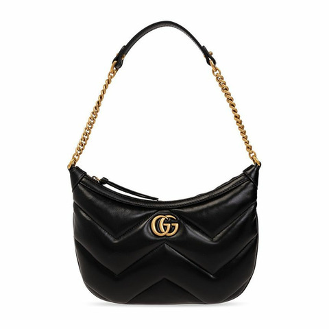 GUCCI GG Marmont 小單肩包 黑色 777263 AAC74