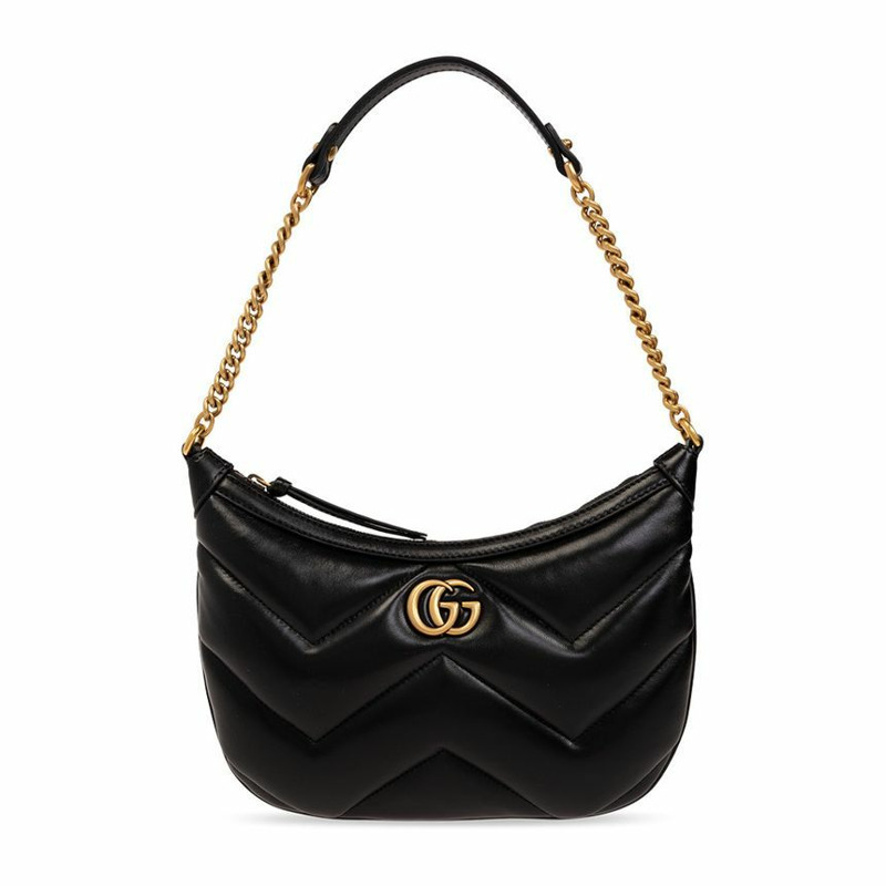 GUCCI GG Marmont 小單肩包 黑色 777263 AAC74-0