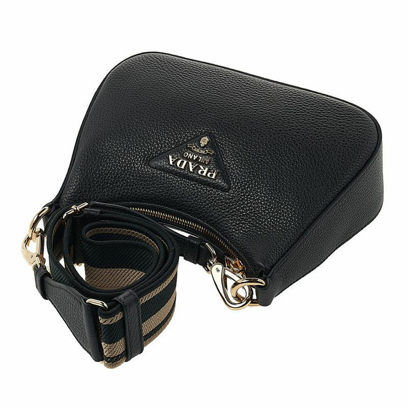 PRADA 皮革肩背包-4