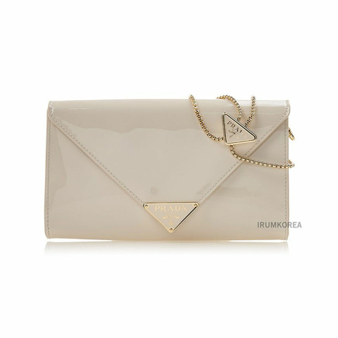 PRADA Saffiano信封鏈條單肩包