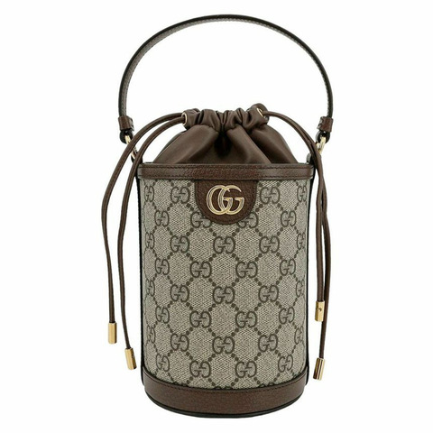 GUCCI 24FW GG Ophidia 迷你斜背水桶包 米色 760199 9AAD9