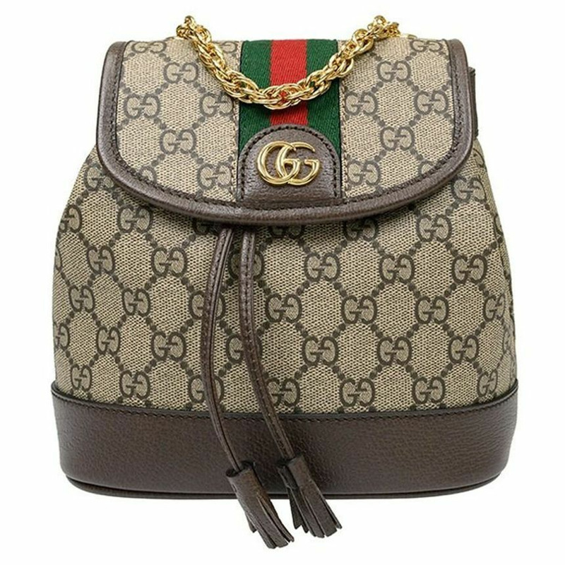 GUCCI 24FW GG Ophidia Supreme 雙肩包 米色 795221 96IWG-0