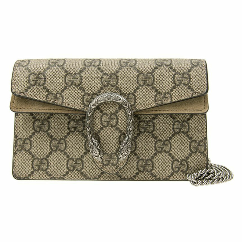 GUCCI Dionysus Supreme 迷你鏈條包 米色 476432 KHNRN-0