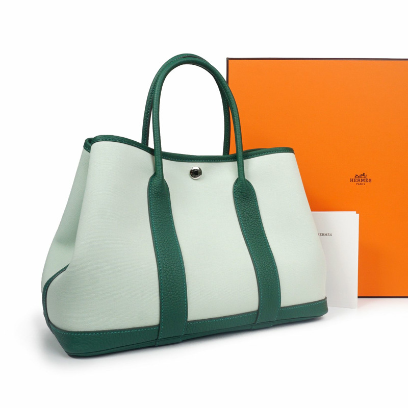 HERMES 花園派對 30 VERT PEPPERMINT/VERT MOYEN 全套禮物-0