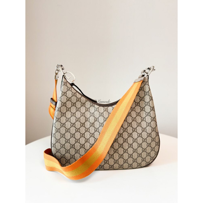 GUCCI Atache 大單肩包 米色 Ebony Supreme 702823 96GRN 4091-0