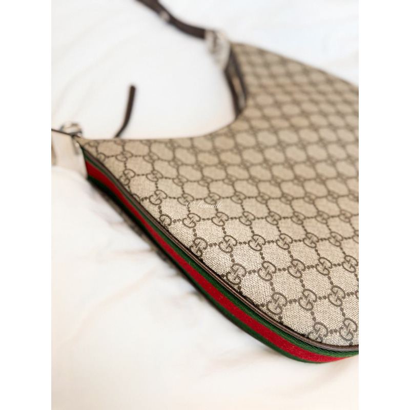GUCCI Atache 大單肩包 米色 Ebony Supreme 702823 96GRN 4091-2