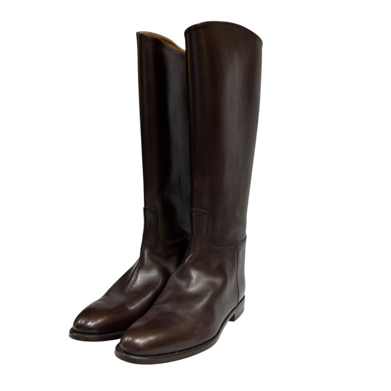 【美收精品】HERMES 茶色長靴 4-547-0