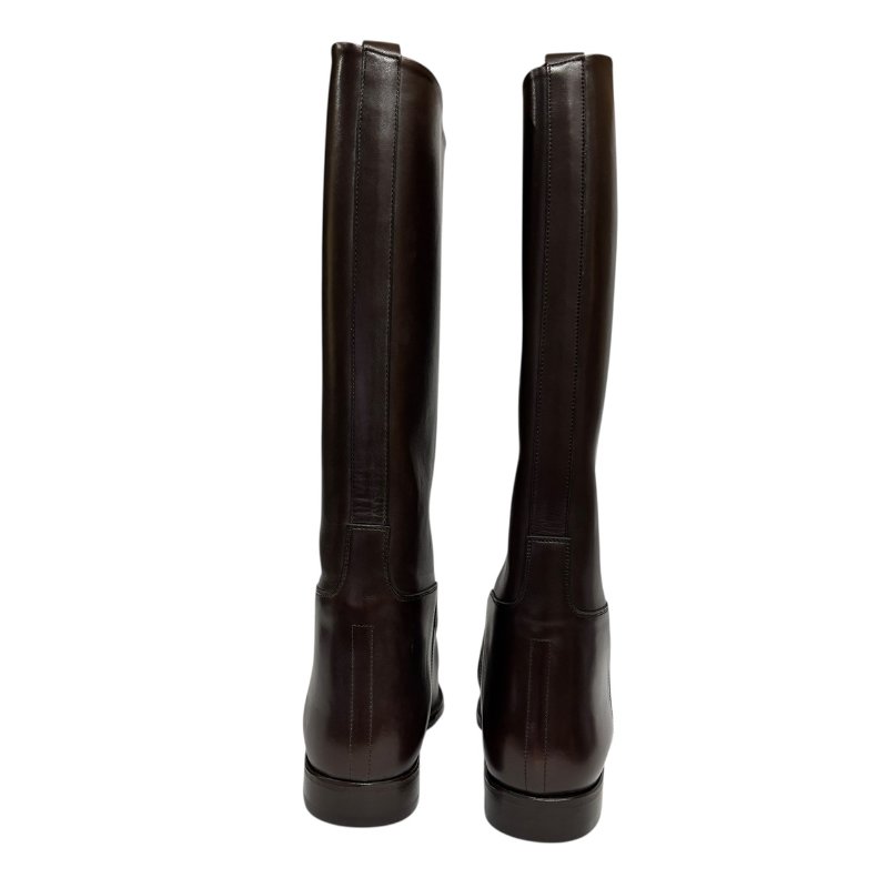 【美收精品】HERMES 茶色長靴 4-547-3